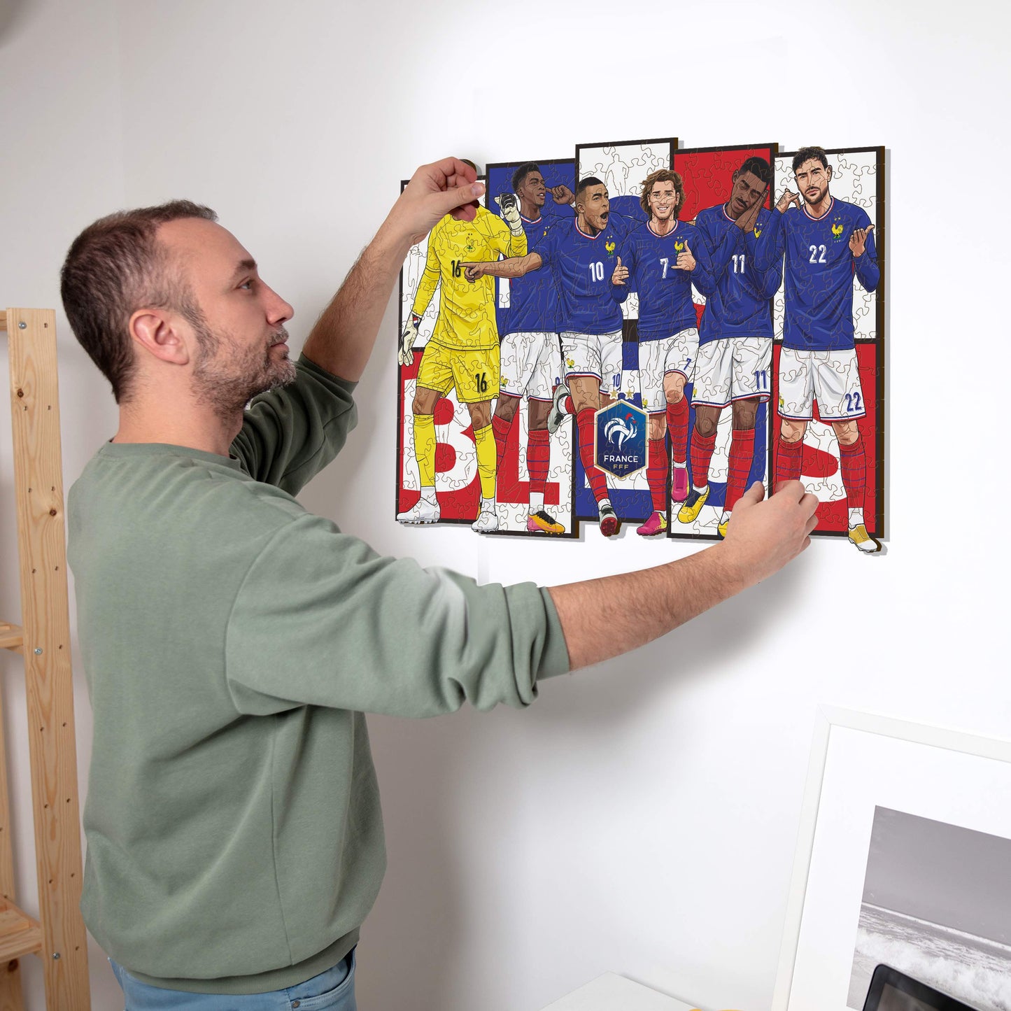 Équipe de France® 6 Jugadores - Rompecabezas de Madera
