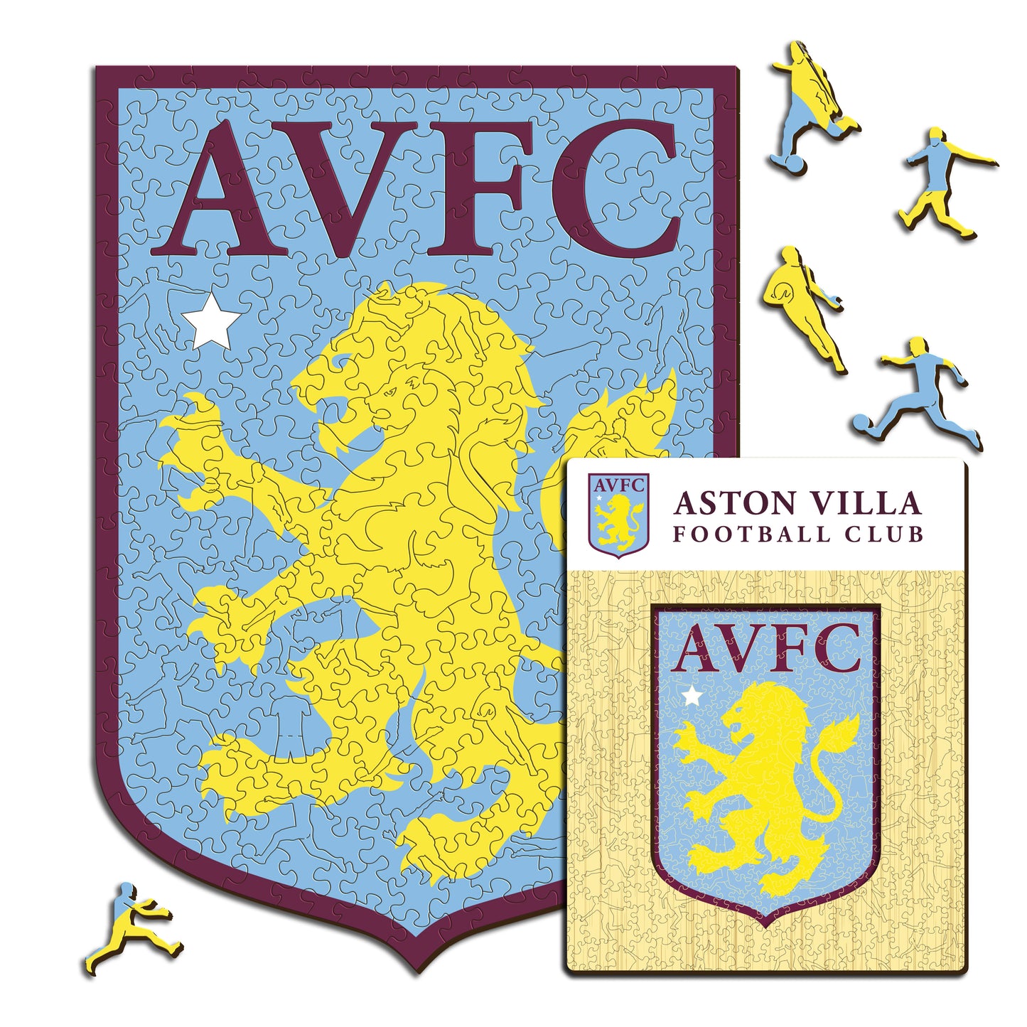 Aston Villa FC® Logo - Rompecabezas de Madera