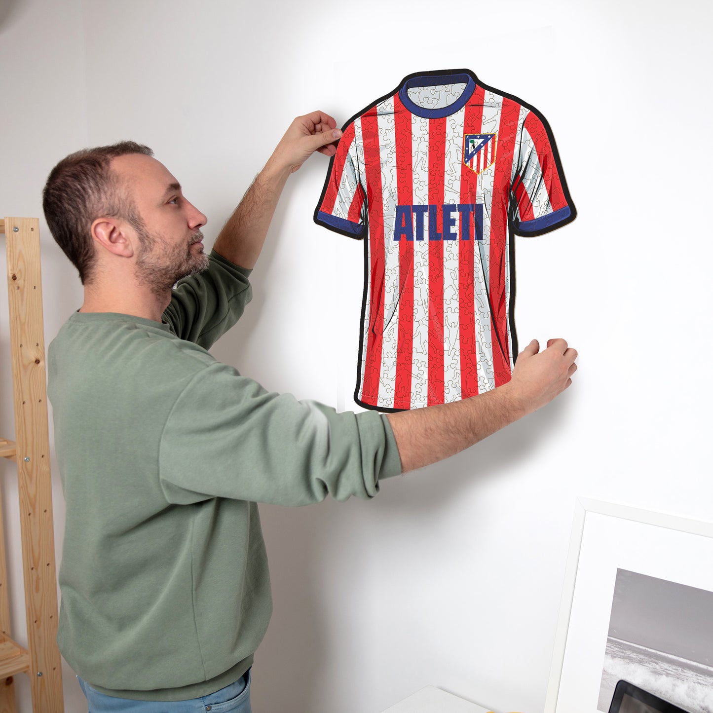 Atlético de Madrid® Camiseta - Rompecabezas de Madera