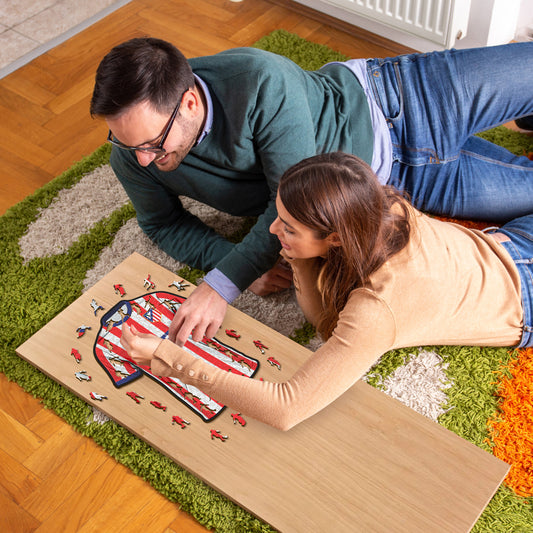 Atlético de Madrid® Camiseta - Rompecabezas de Madera