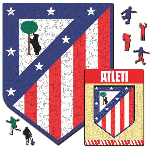 Atlético de Madrid® Logo - Rompecabezas de Madera