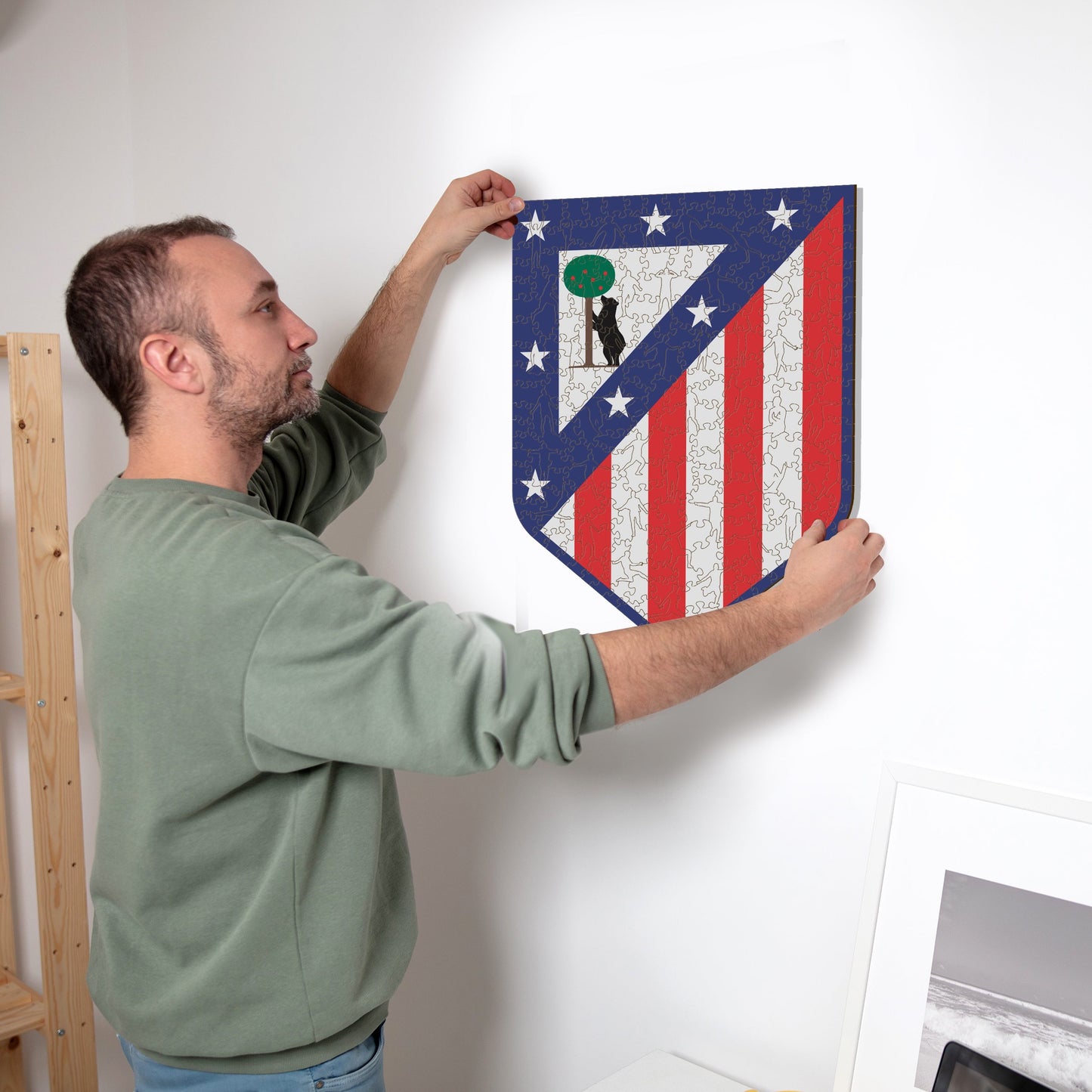 Atlético de Madrid® Logo - Rompecabezas de Madera