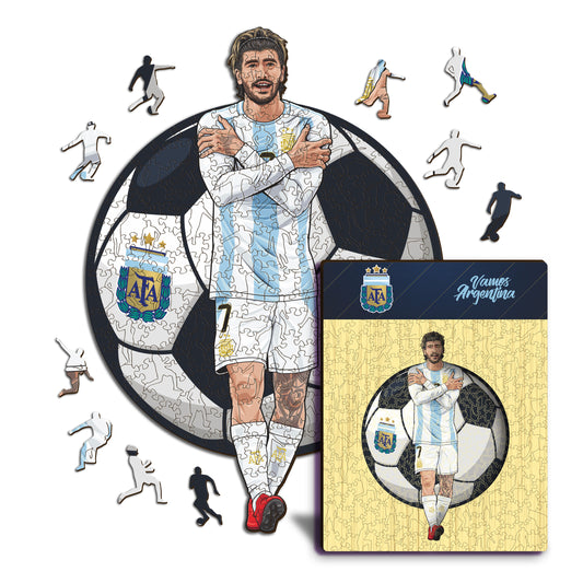 Rodrigo de Paul - Rompecabezas de Madera