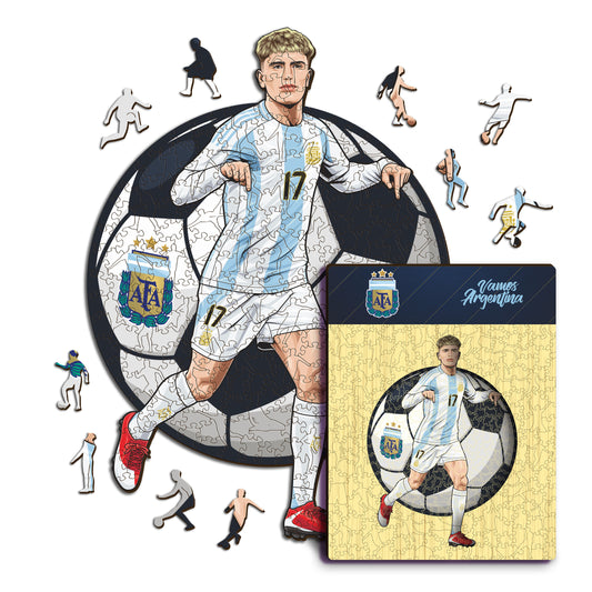 Alejandro Garnacho - Rompecabezas de Madera