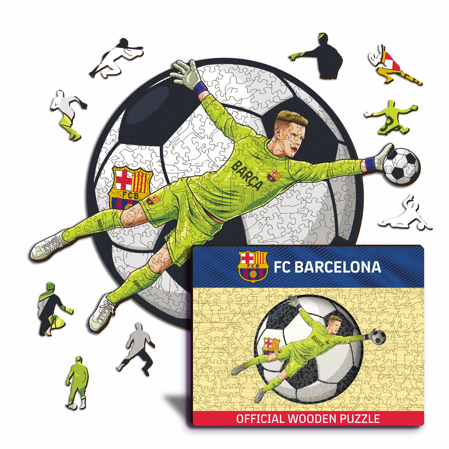 Marc-André Ter Stegen - Rompecabezas de Madera