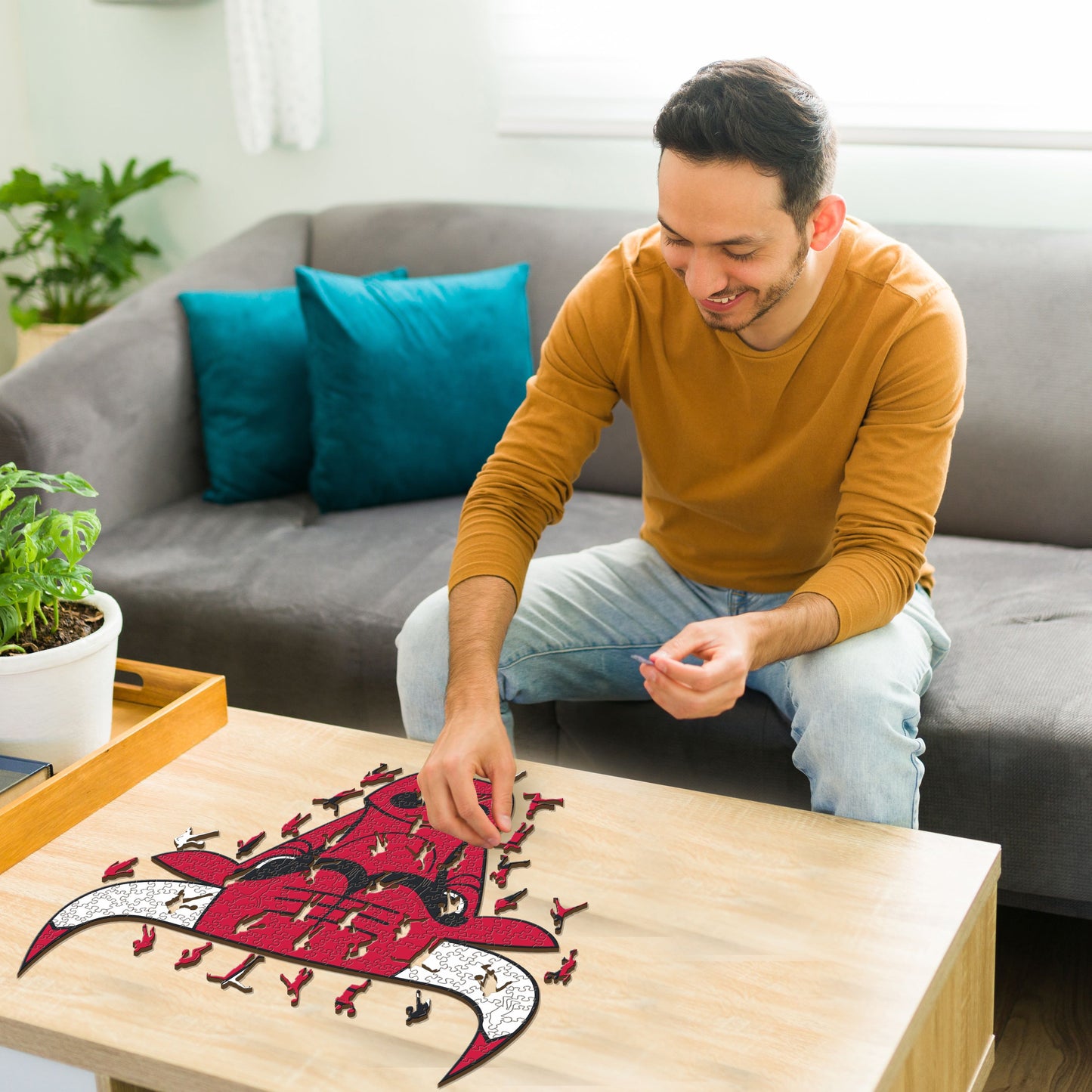 Chicago Bulls™ - Rompecabezas de Madera