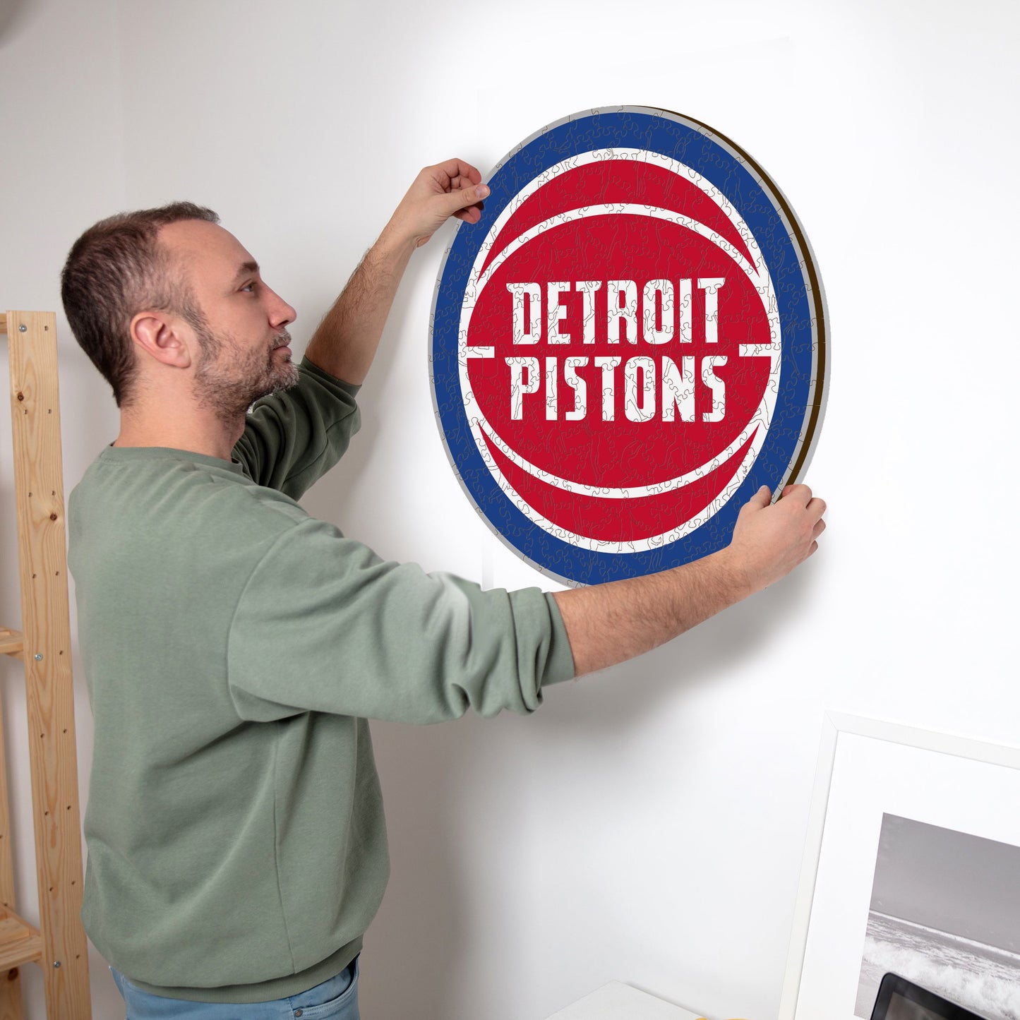 Detroit Pistons™ - Rompecabezas de Madera