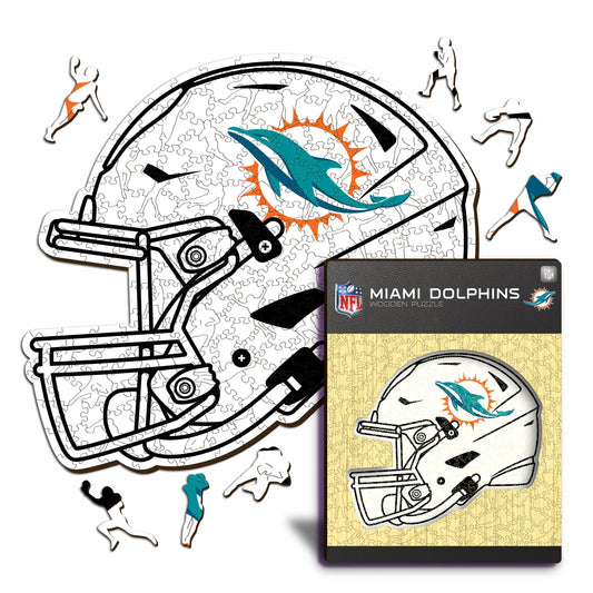 Miami Dolphins™ Casco - Rompecabezas de Madera