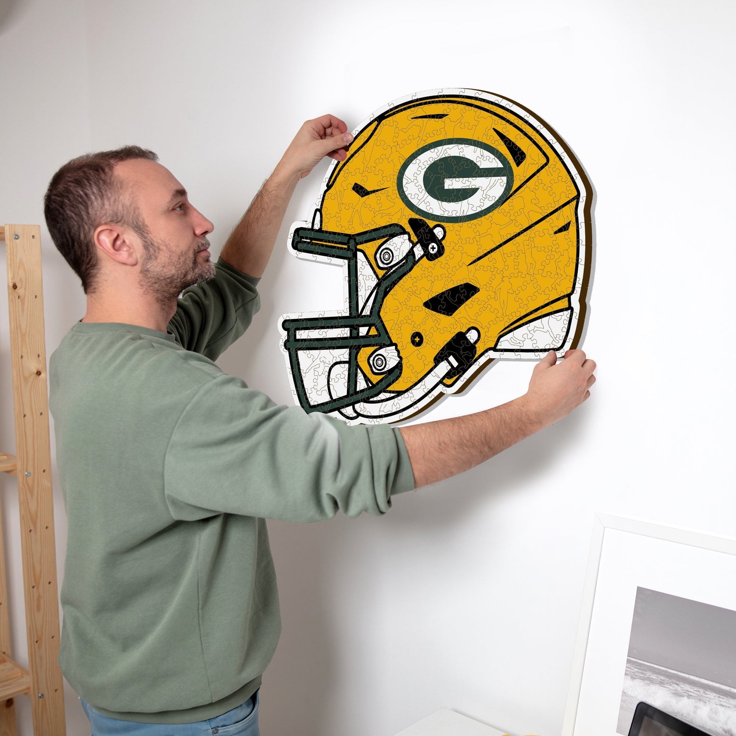 Green Bay Packers™ Casco - Rompecabezas de Madera