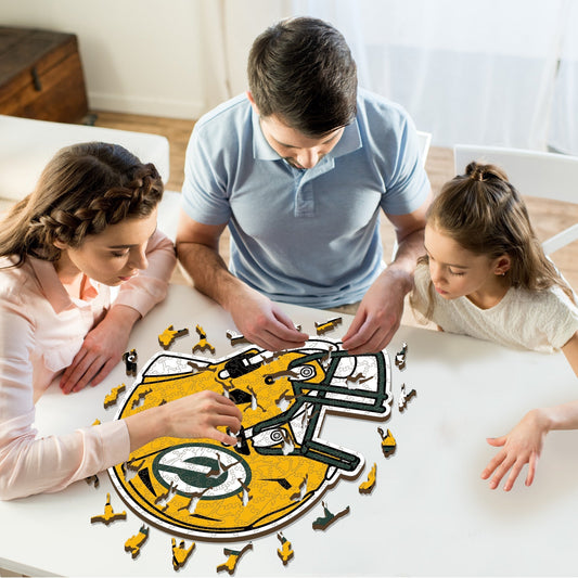 Green Bay Packers™ Casco - Rompecabezas de Madera