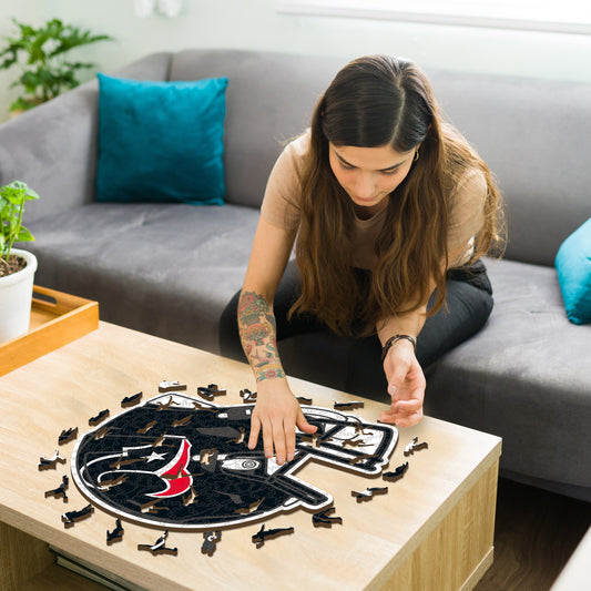 Houston Texans™ Casco - Rompecabezas de Madera