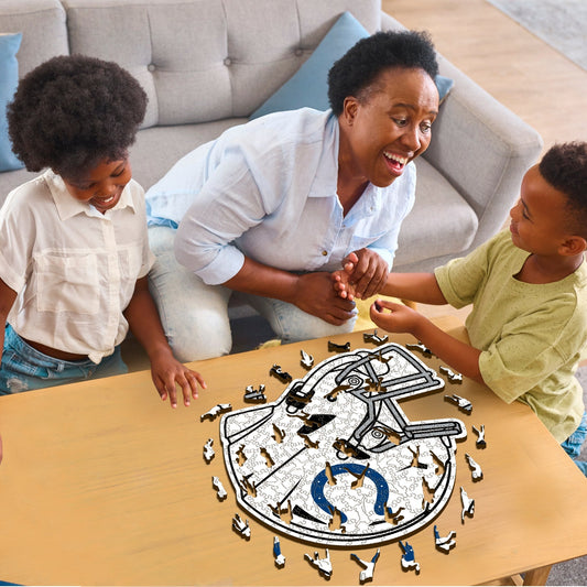 Indianapolis Colts™ Casco - Rompecabezas de Madera