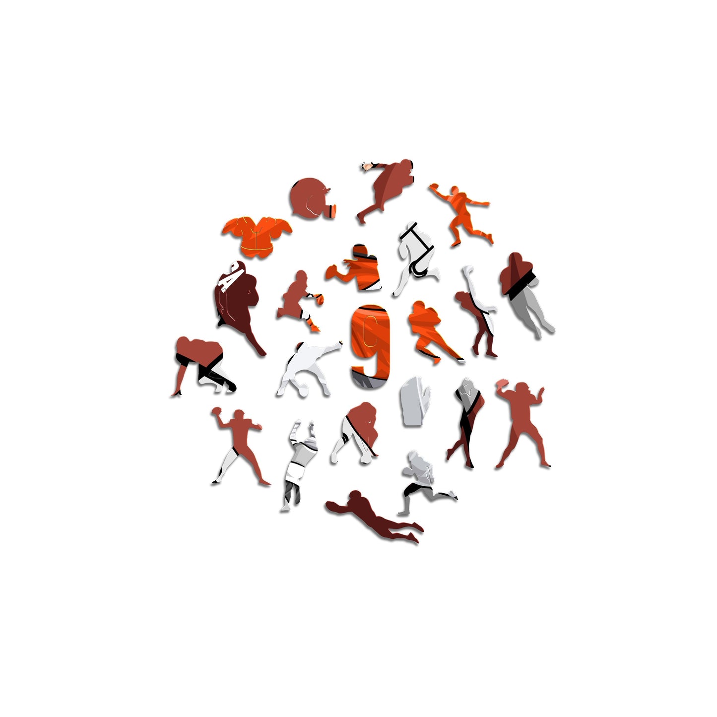 Joe Burrow - Rompecabezas de Madera