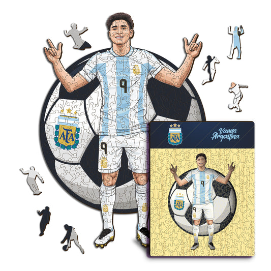 Julian Alvarez - Rompecabezas de Madera