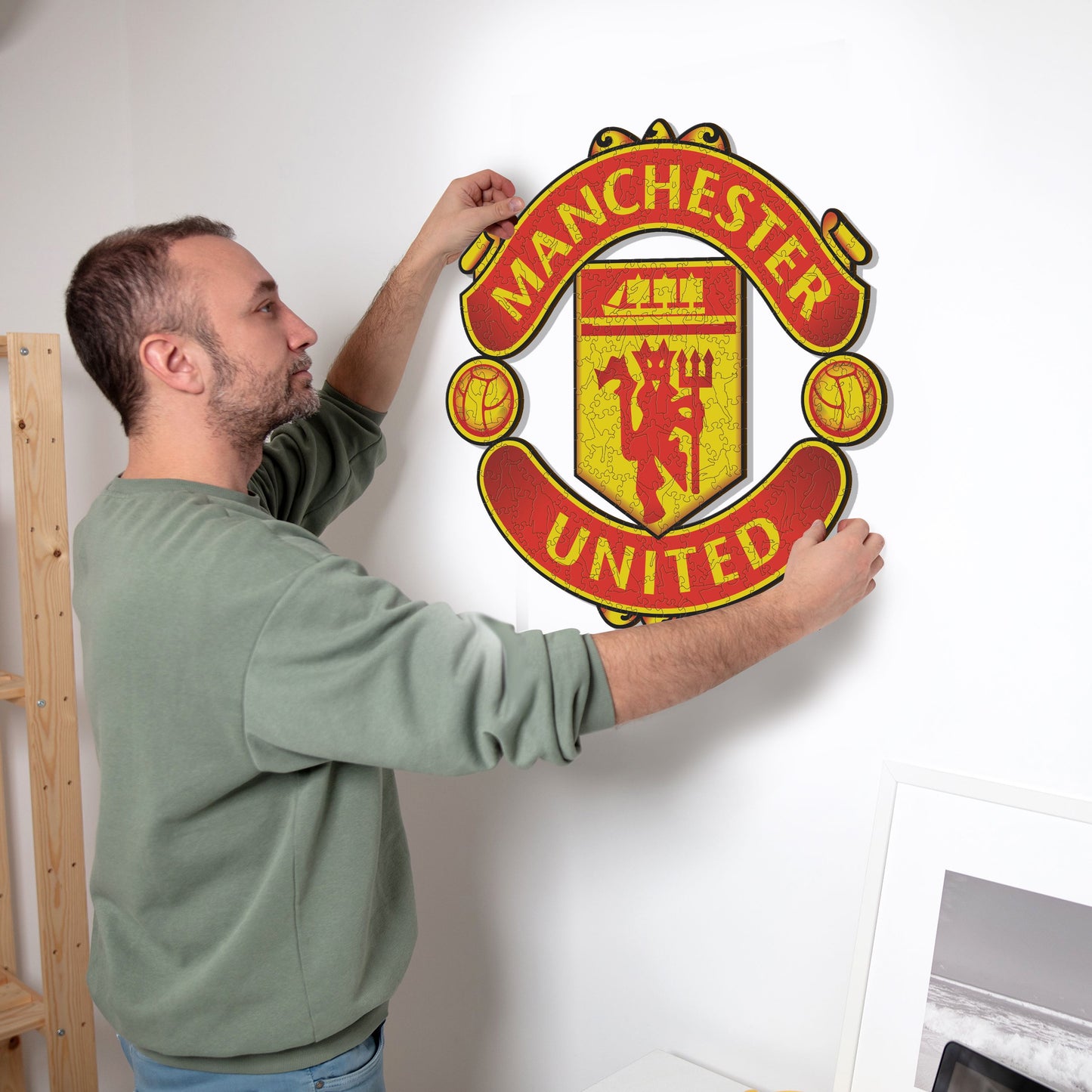 Manchester United FC® Logo - Rompecabezas de Madera