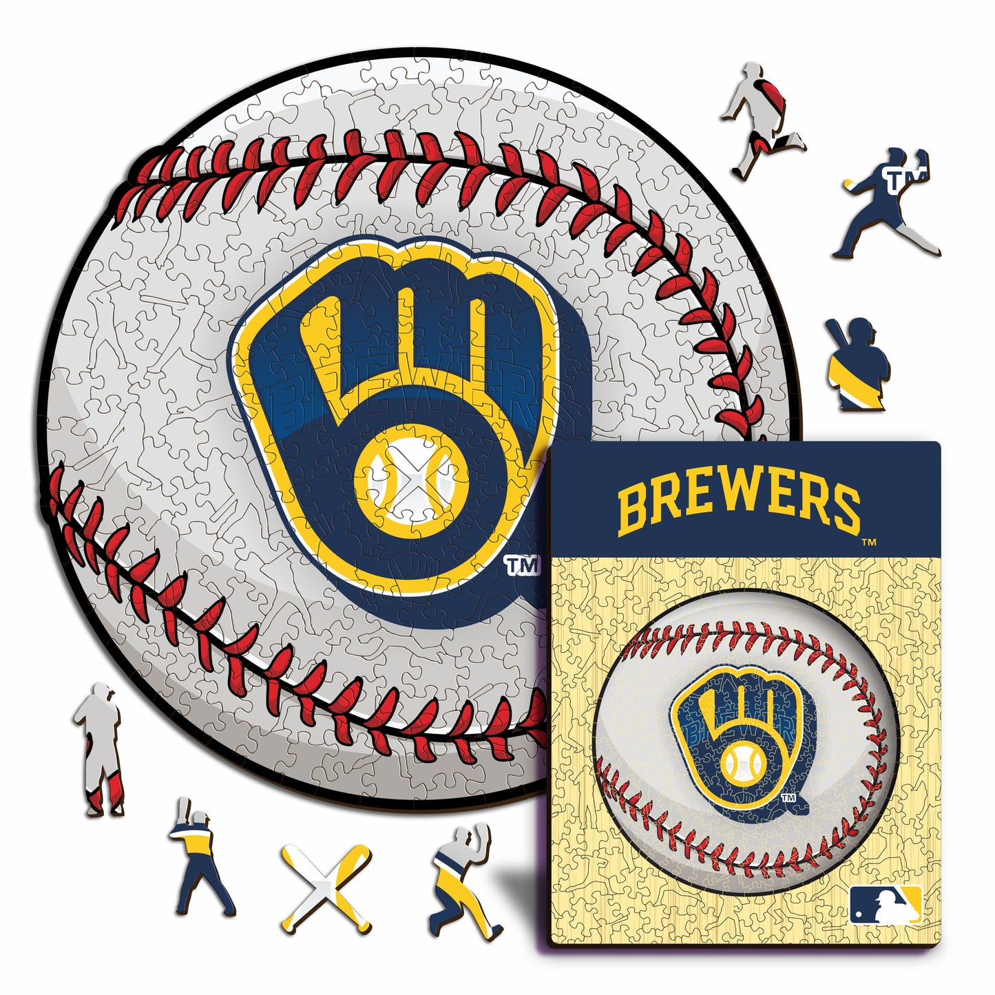Milwaukee Brewers™ - Rompecabezas de Madera