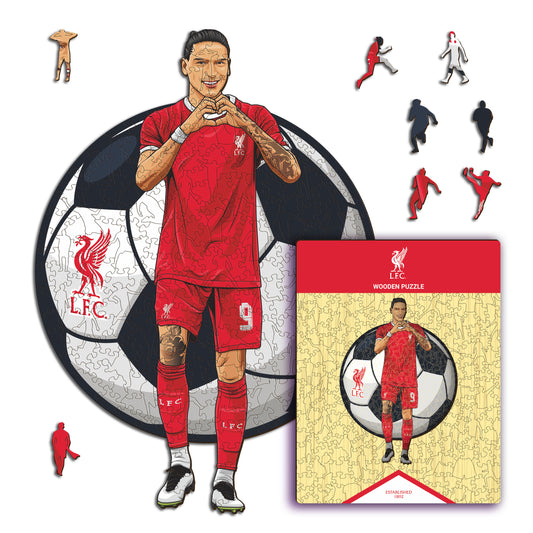 Darwin Nuñez - Rompecabezas de Madera