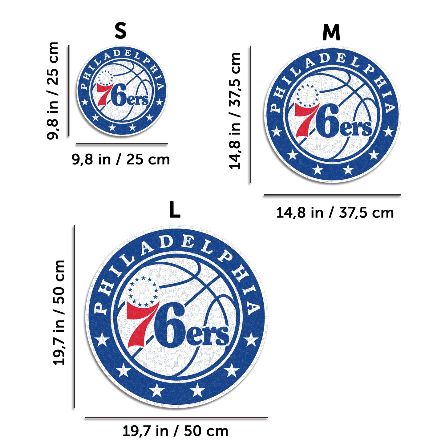 Philadelphia 76ers™ - Rompecabezas de Madera