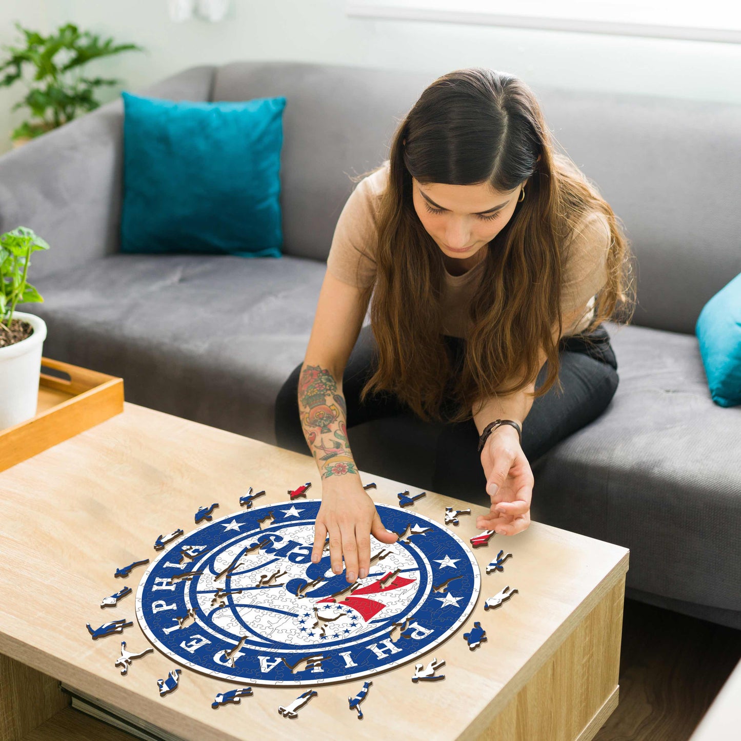 Philadelphia 76ers™ - Rompecabezas de Madera