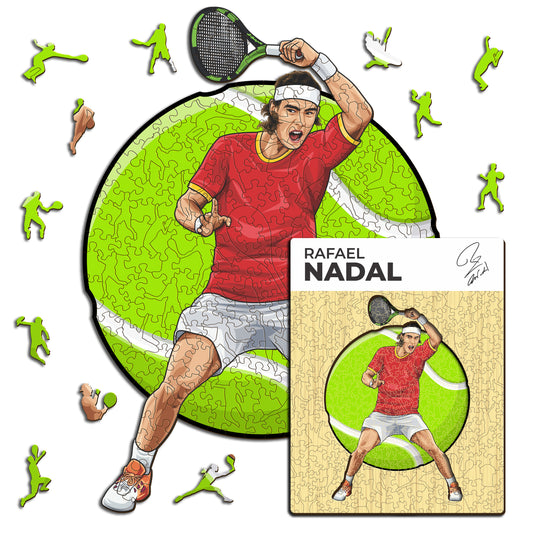 Rafael Nadal - Rompecabezas de Madera