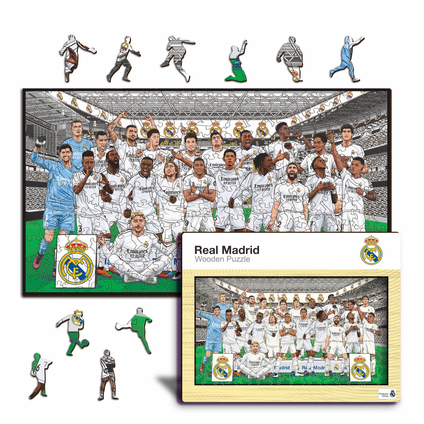 2 PACK Real Madrid CF® Logo + Equipo