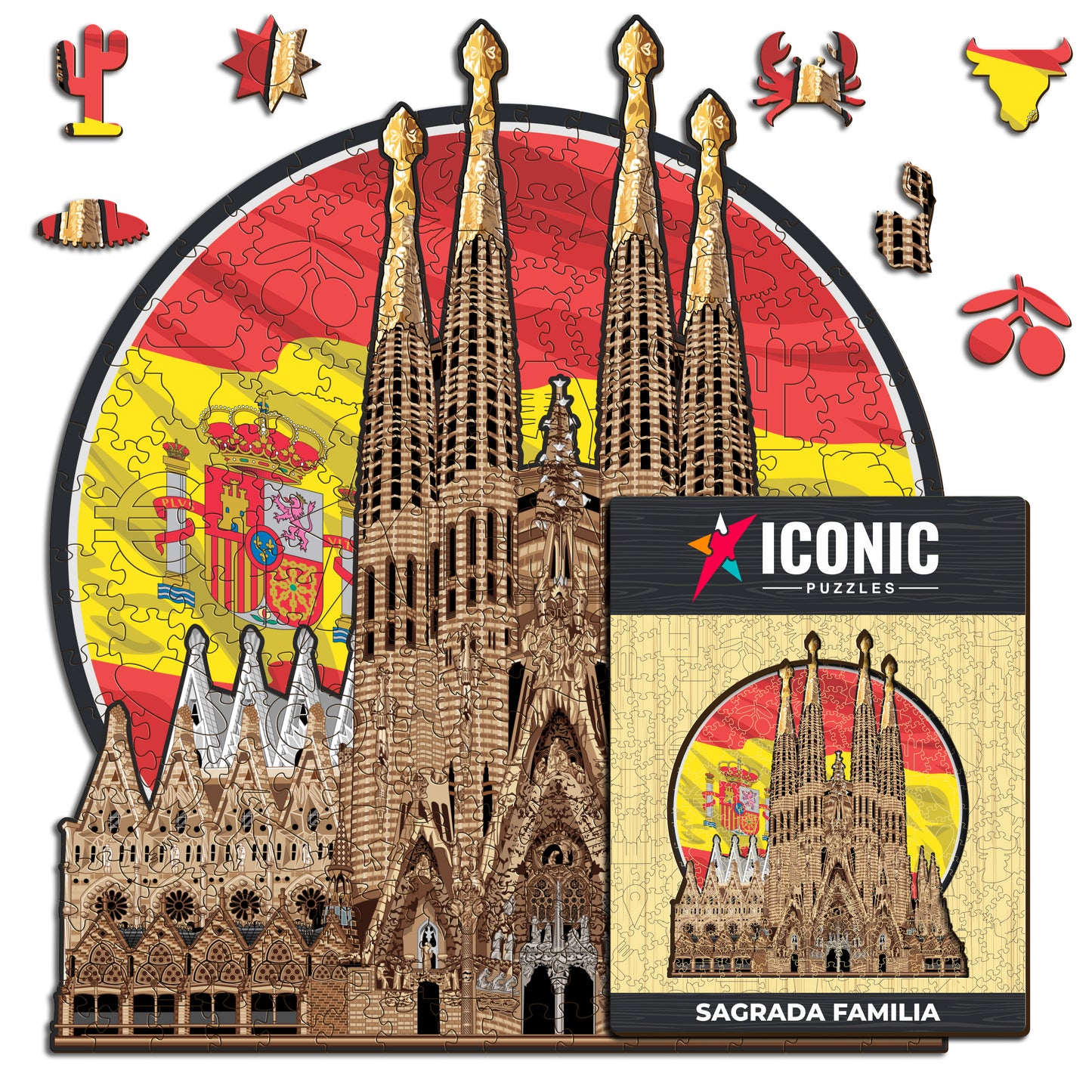 Sagrada Família - Rompecabezas de Madera
