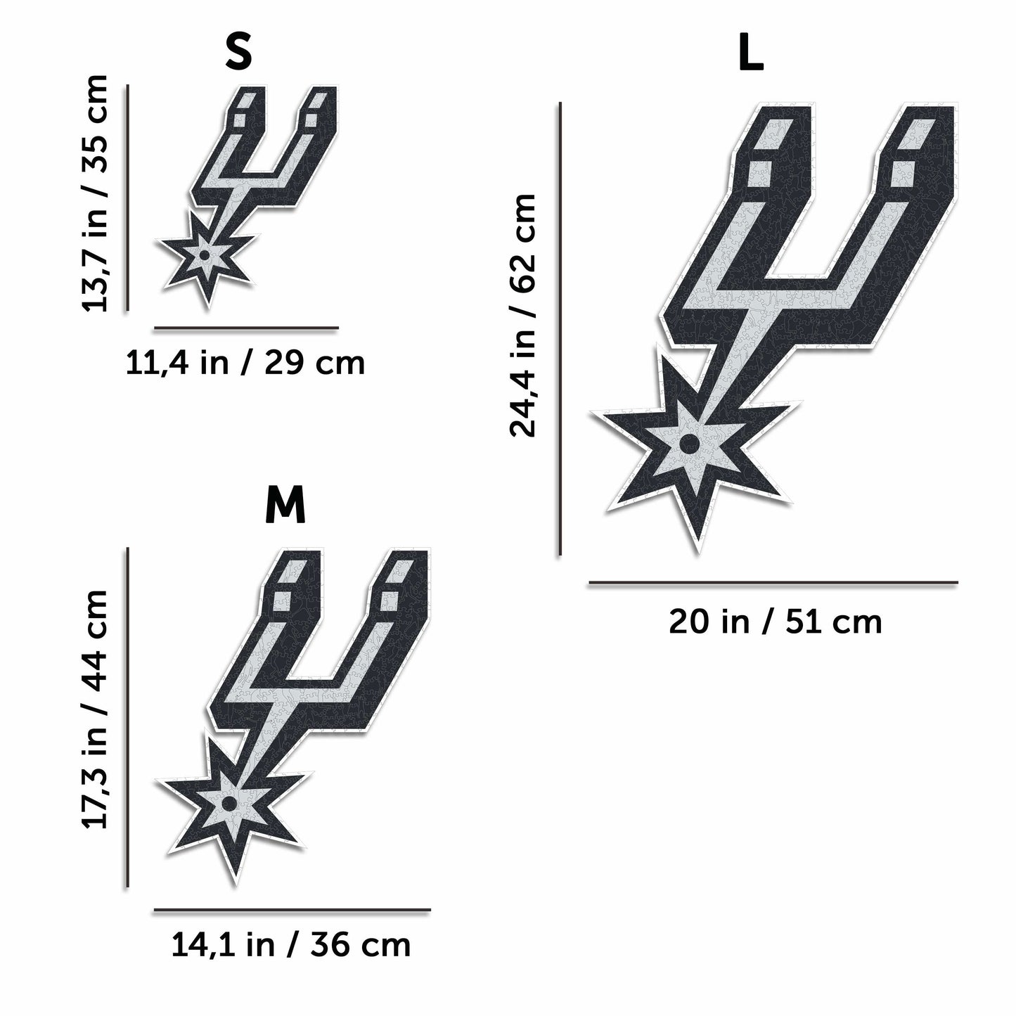San Antonio Spurs™ - Rompecabezas de Madera