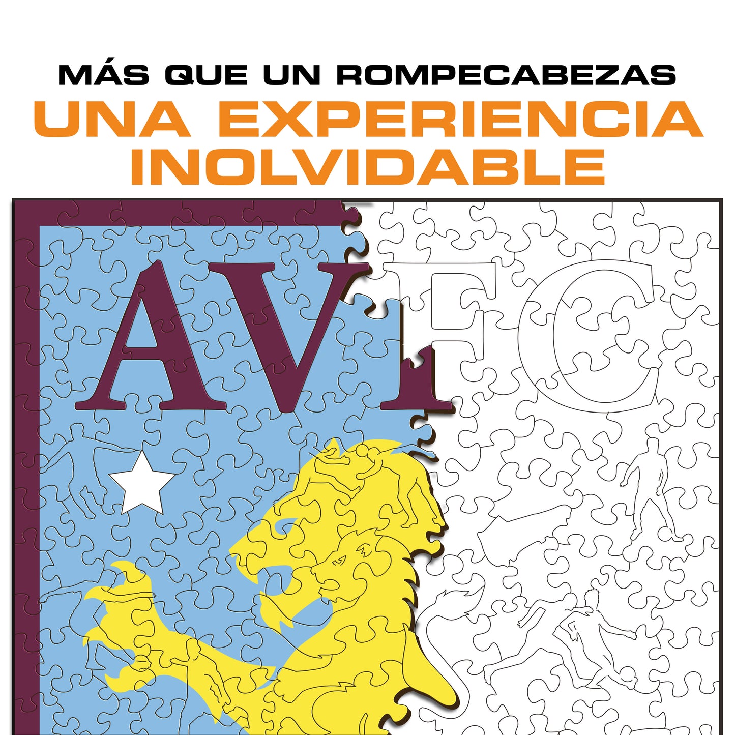 Aston Villa FC® Logo - Rompecabezas de Madera