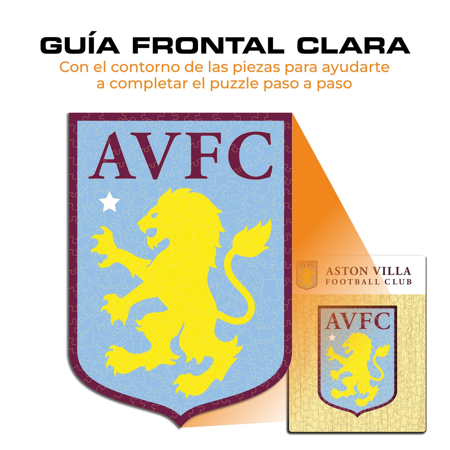 Aston Villa FC® Logo - Rompecabezas de Madera