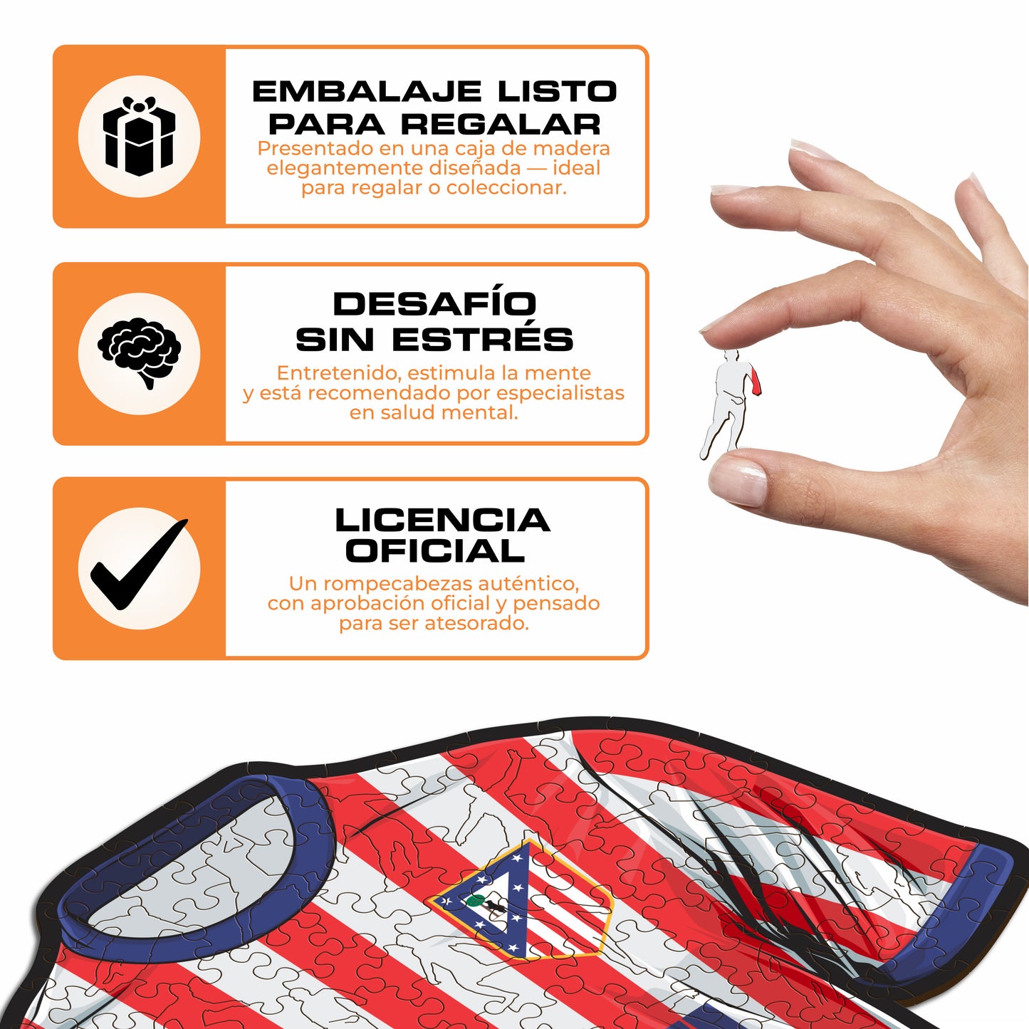 Atlético de Madrid® Camiseta - Rompecabezas de Madera