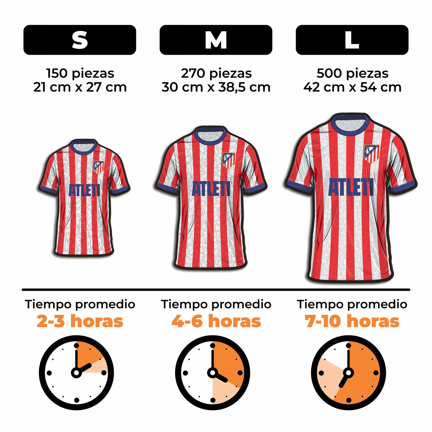 Atlético de Madrid® Camiseta - Rompecabezas de Madera