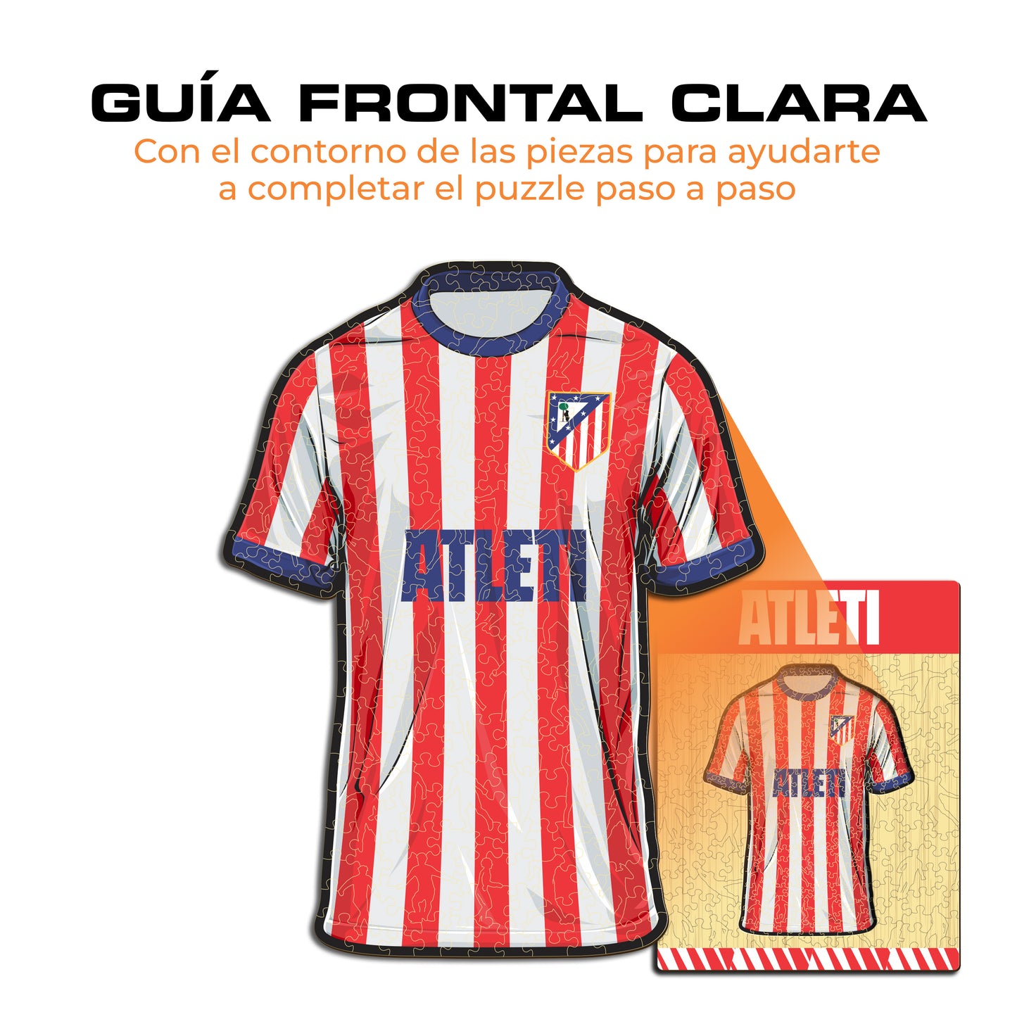 Atlético de Madrid® Camiseta - Rompecabezas de Madera