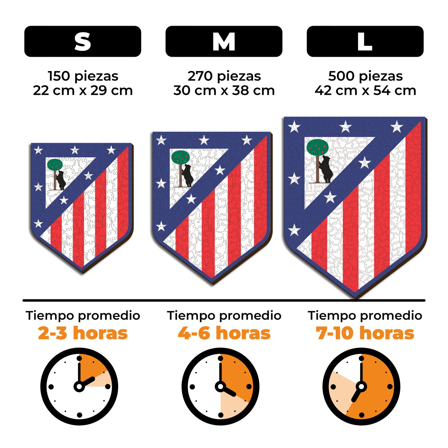 Atlético de Madrid® Logo - Rompecabezas de Madera