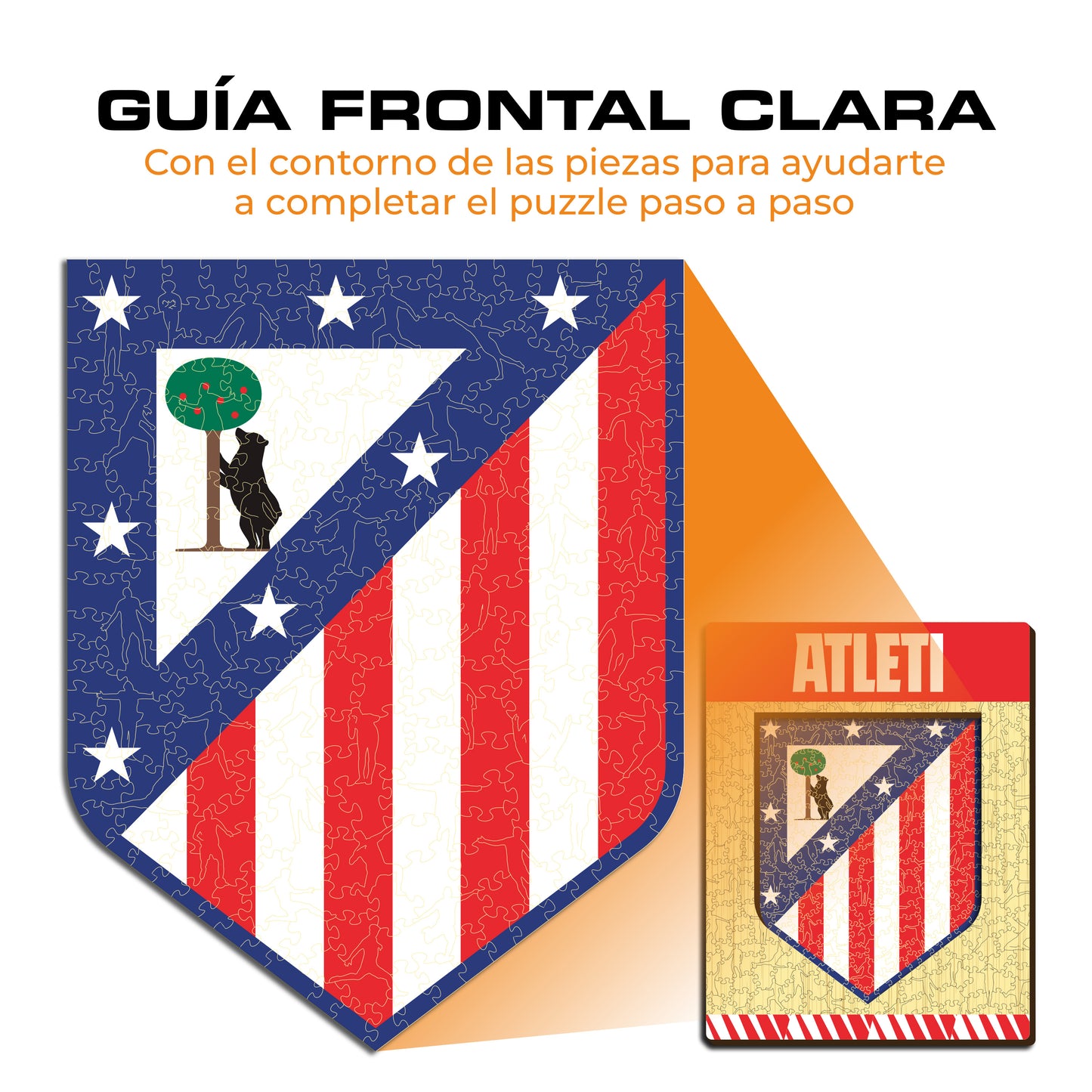 Atlético de Madrid® Logo - Rompecabezas de Madera