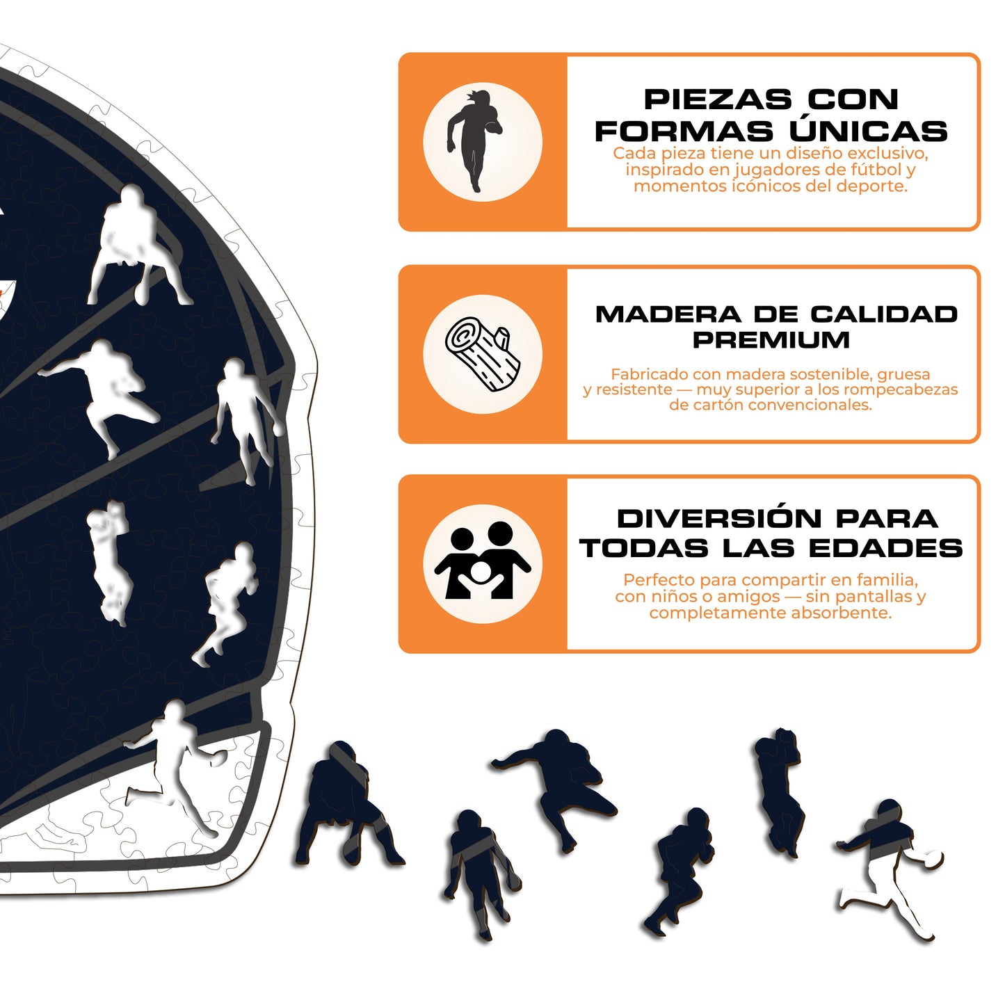 Chicago Bears™ Casco - Rompecabezas de Madera