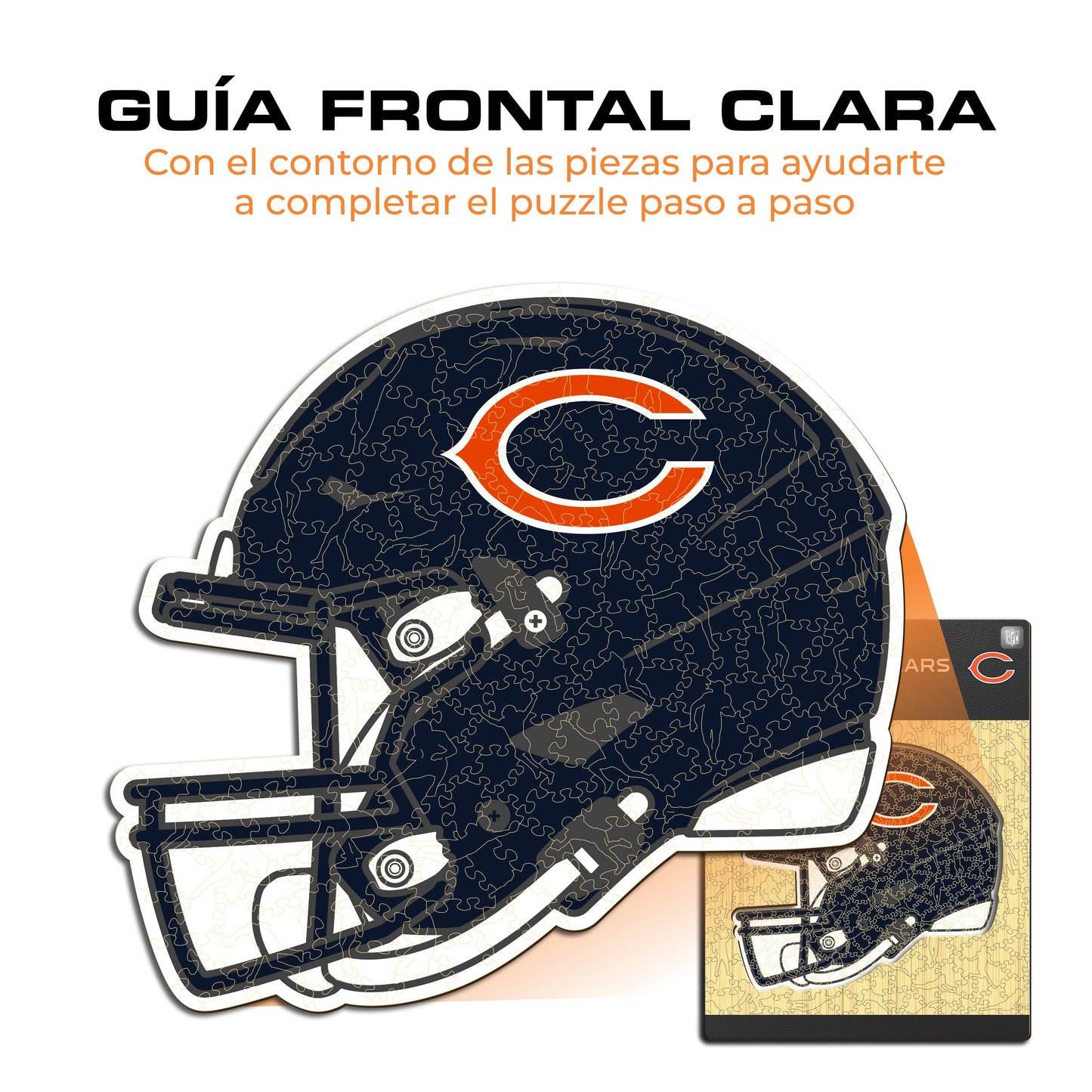 Chicago Bears™ Casco - Rompecabezas de Madera
