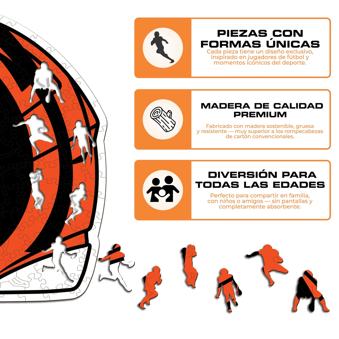 Cincinnati Bengals™ Casco - Rompecabezas de Madera
