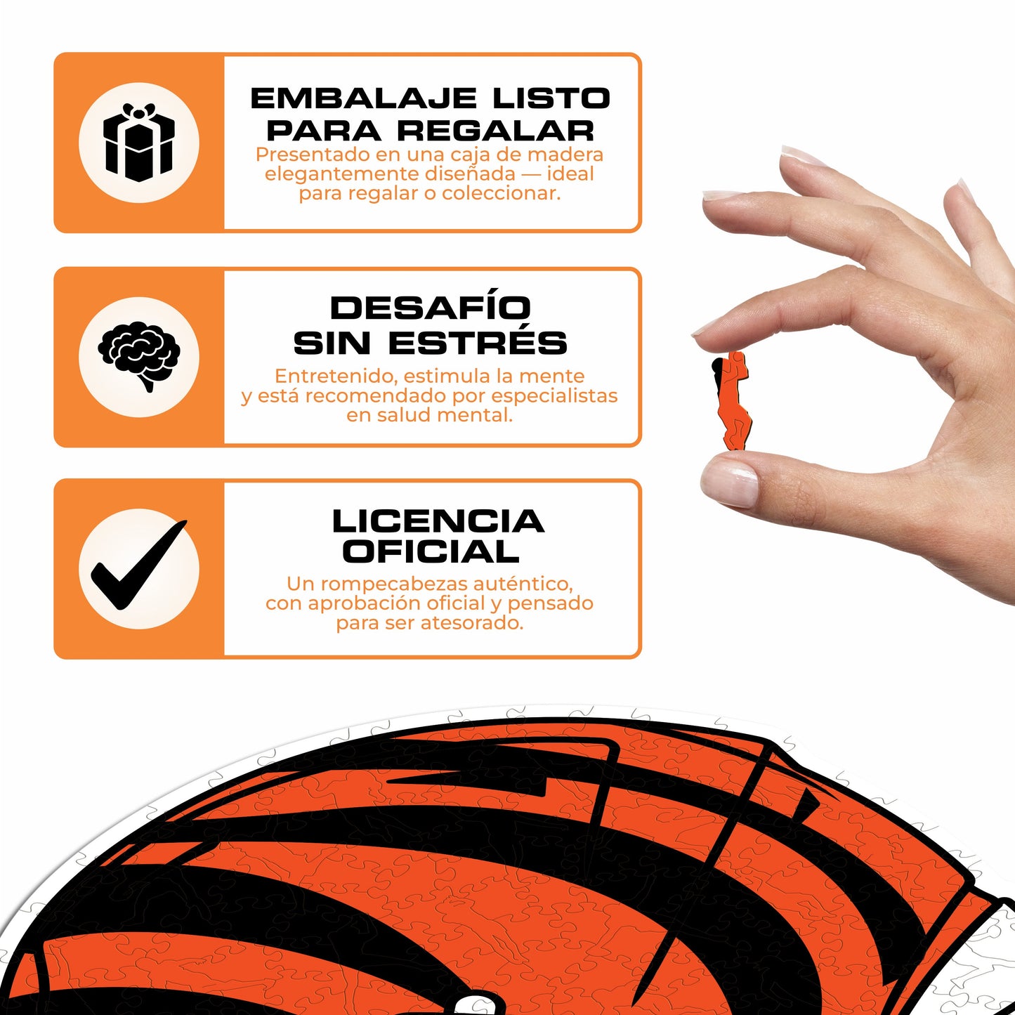 Cincinnati Bengals™ Casco - Rompecabezas de Madera