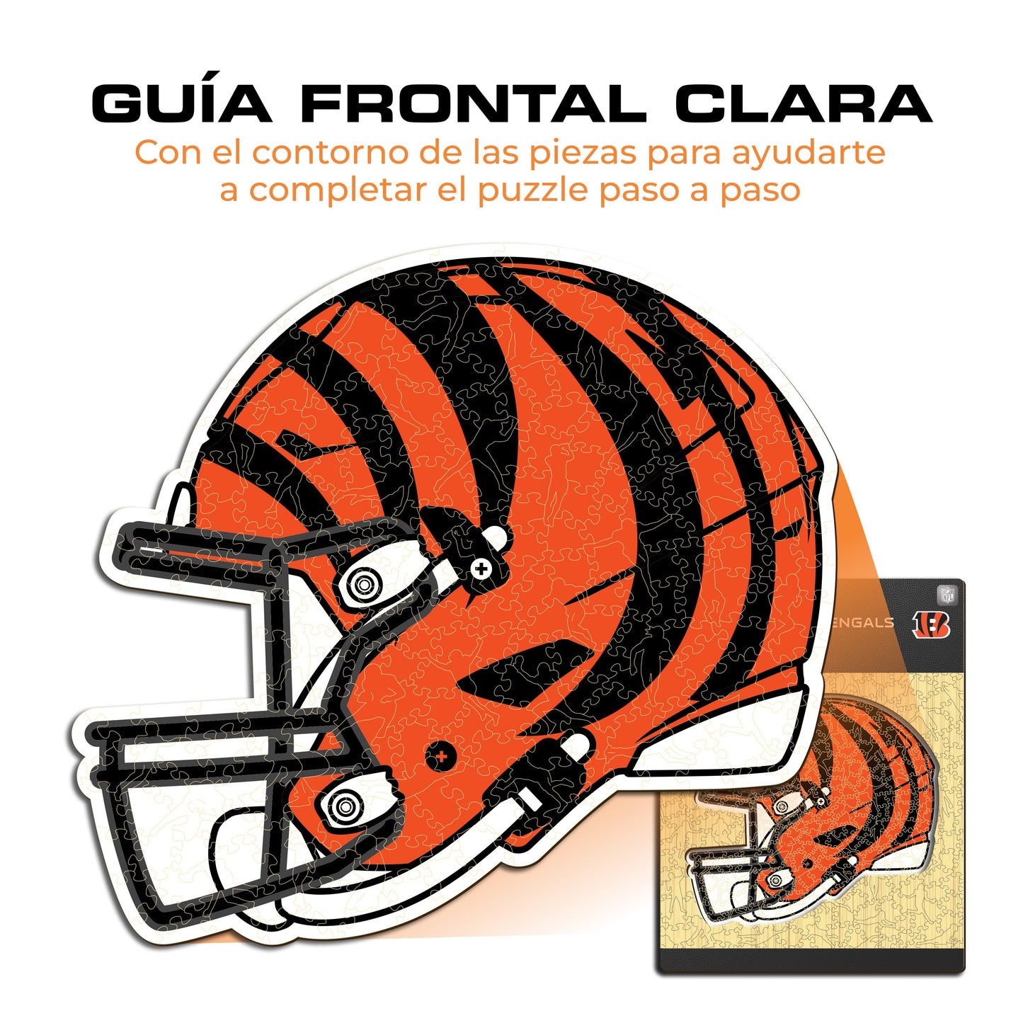 Cincinnati Bengals™ Casco - Rompecabezas de Madera
