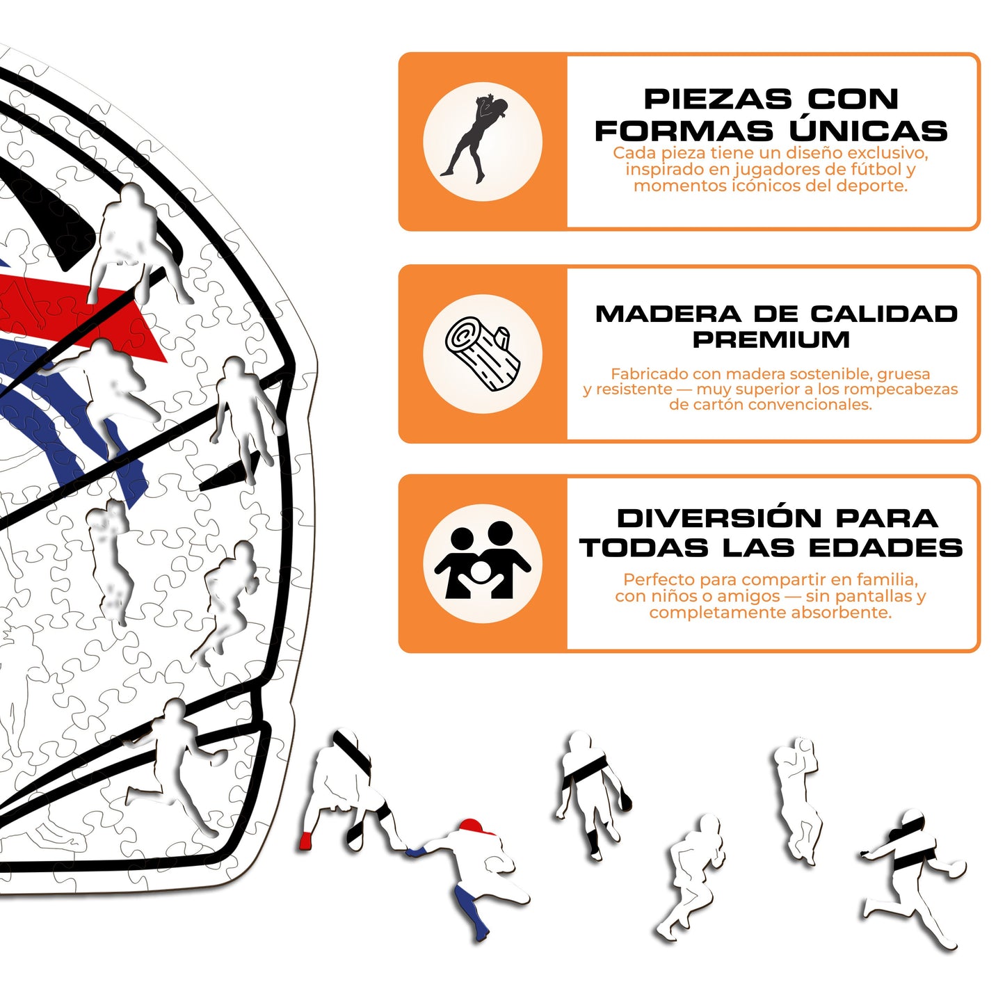 Buffalo Bills™ Casco - Rompecabezas de Madera