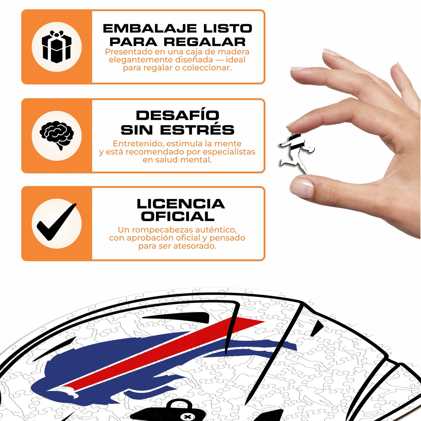 Buffalo Bills™ Casco - Rompecabezas de Madera