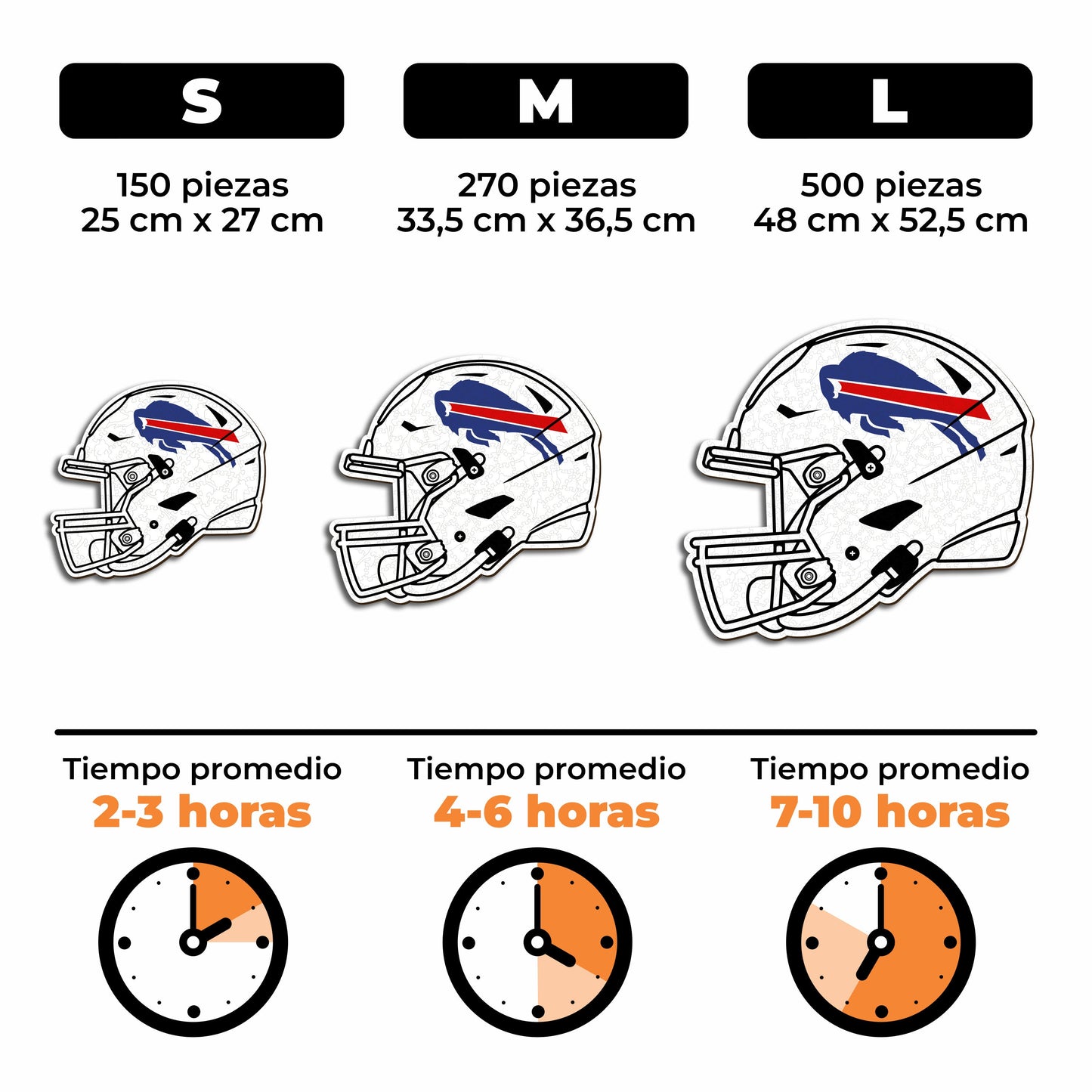 Buffalo Bills™ Casco - Rompecabezas de Madera