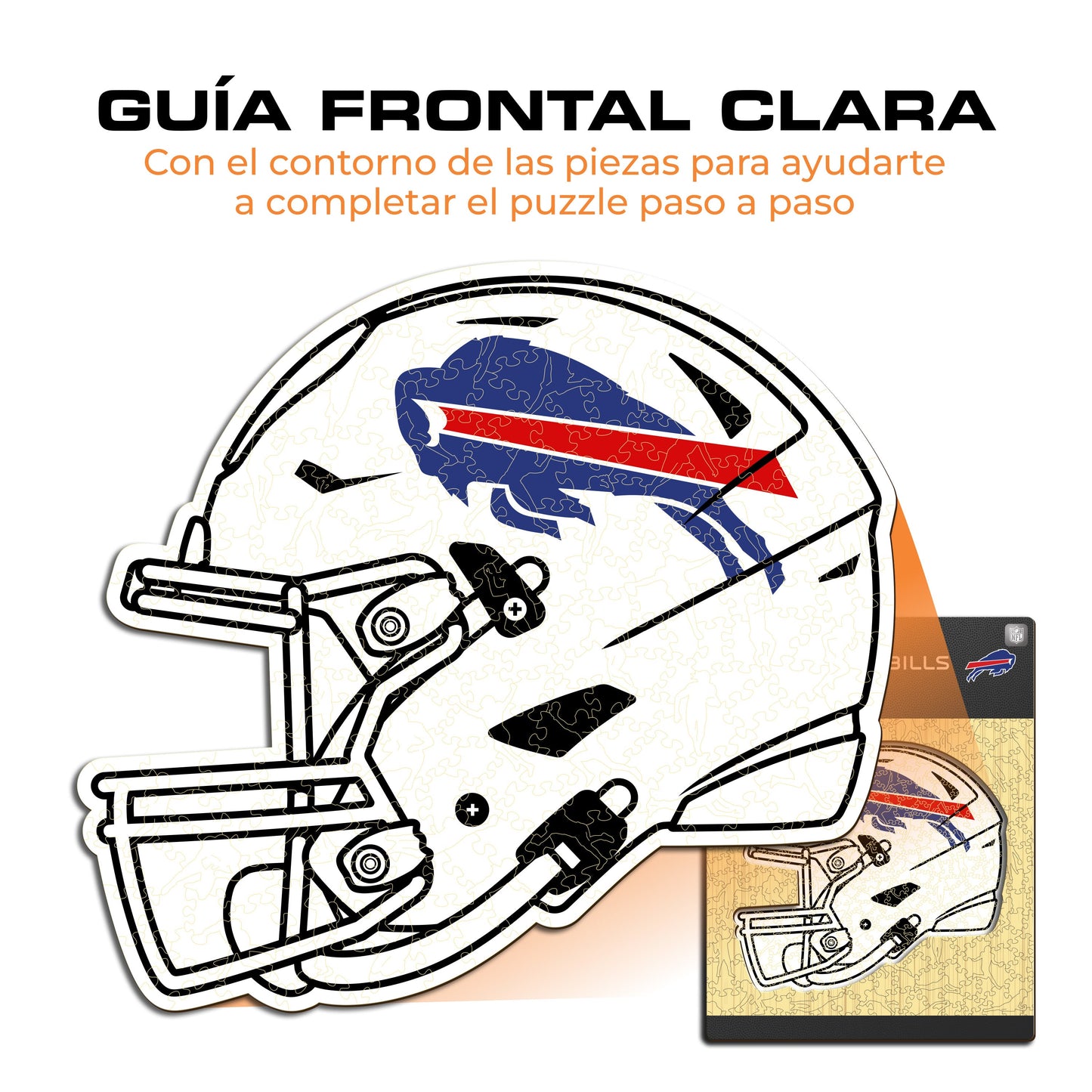 Buffalo Bills™ Casco - Rompecabezas de Madera