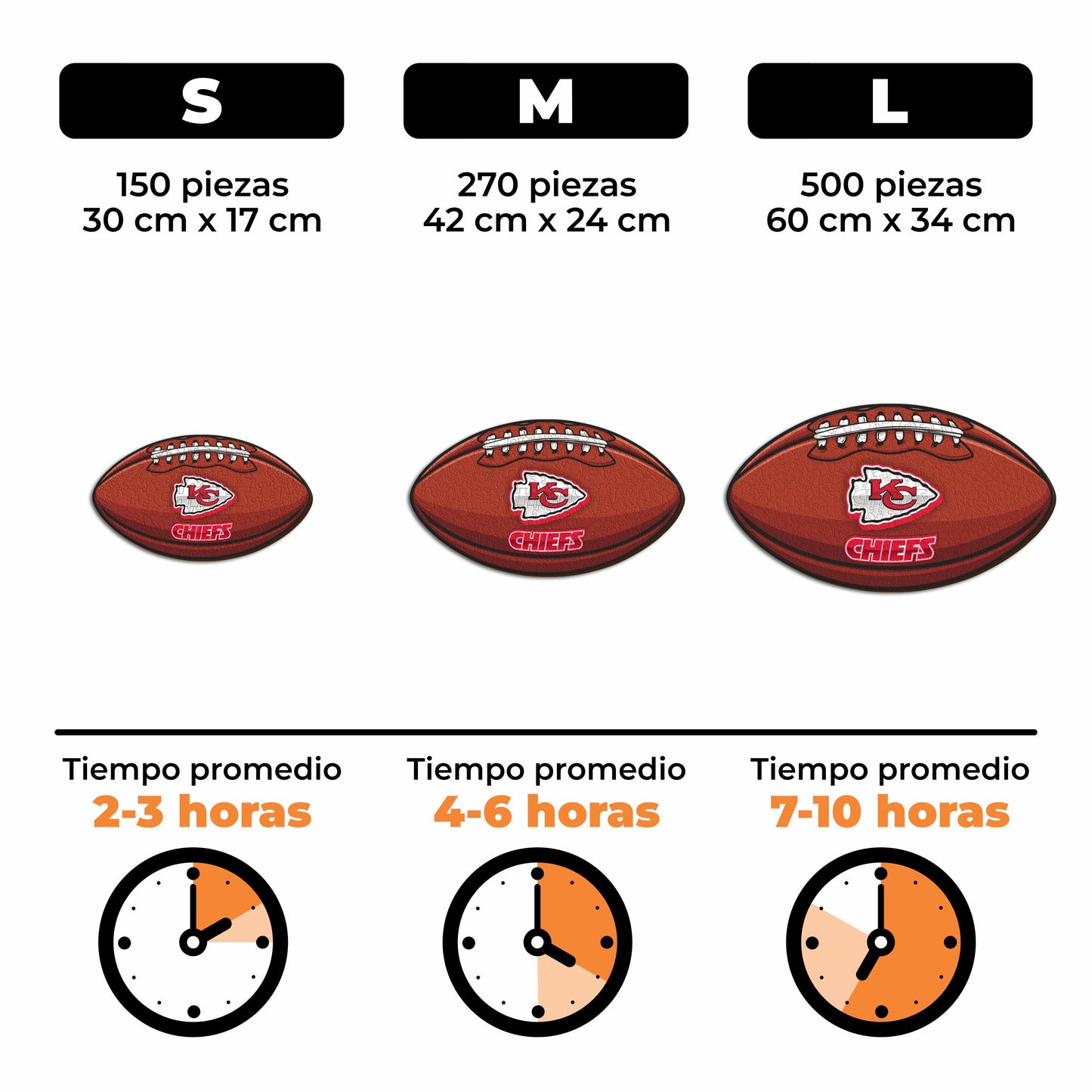 Kansas City Chiefs™ - Rompecabezas de Madera