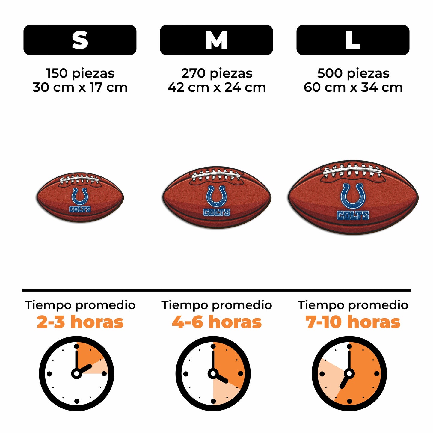 Indianapolis Colts™ - Rompecabezas de Madera