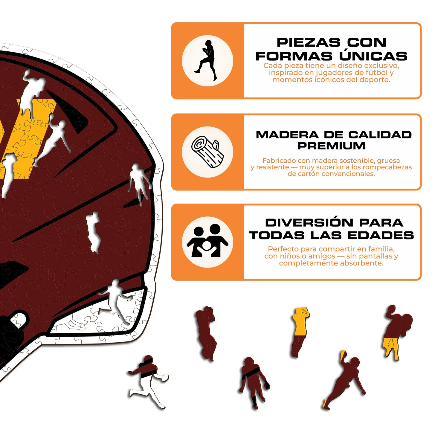 Washington Commanders™ Casco - Rompecabezas de Madera