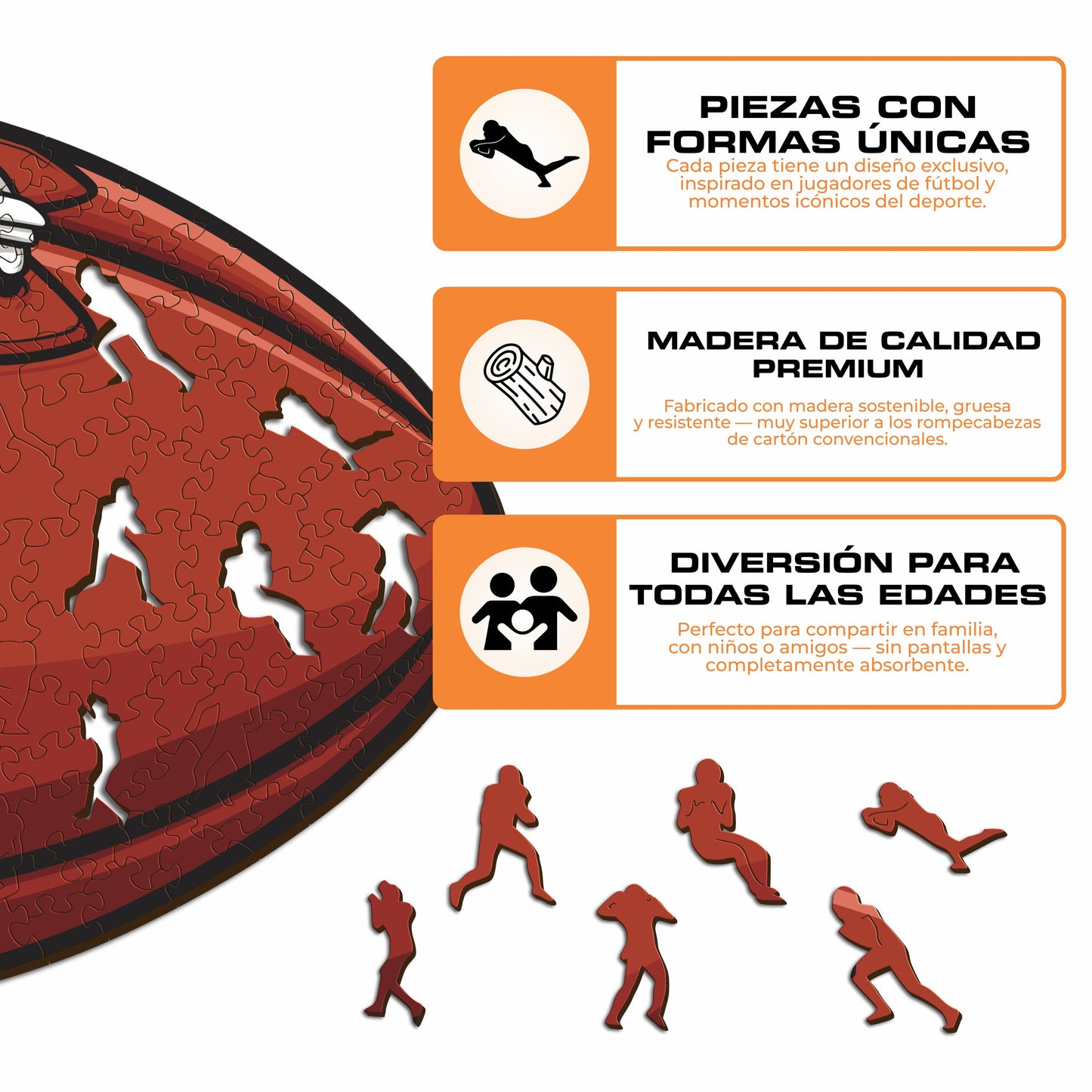 Washington Commanders™ - Rompecabezas de Madera