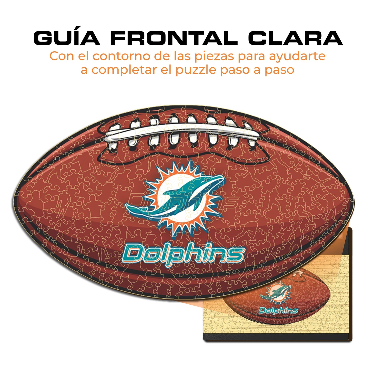 Miami Dolphins™ - Rompecabezas de Madera