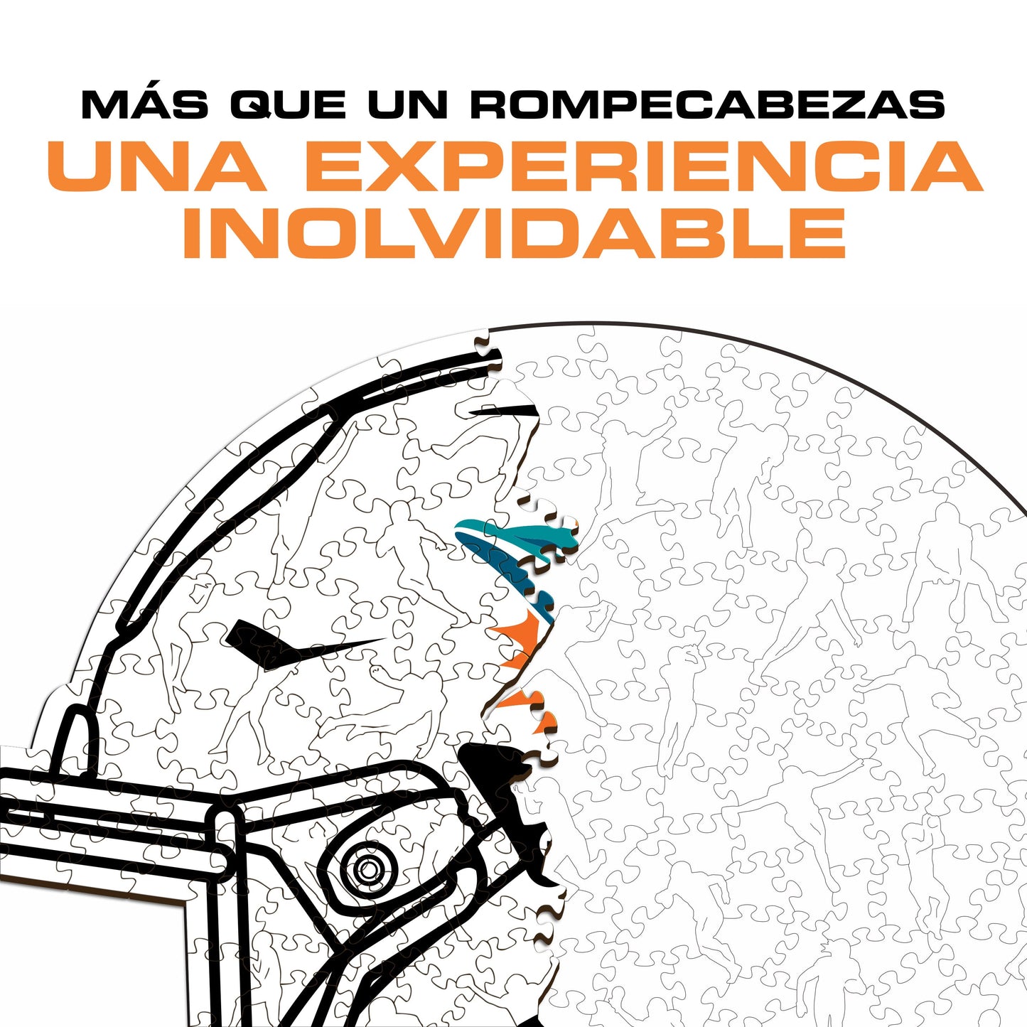 Miami Dolphins™ Casco - Rompecabezas de Madera