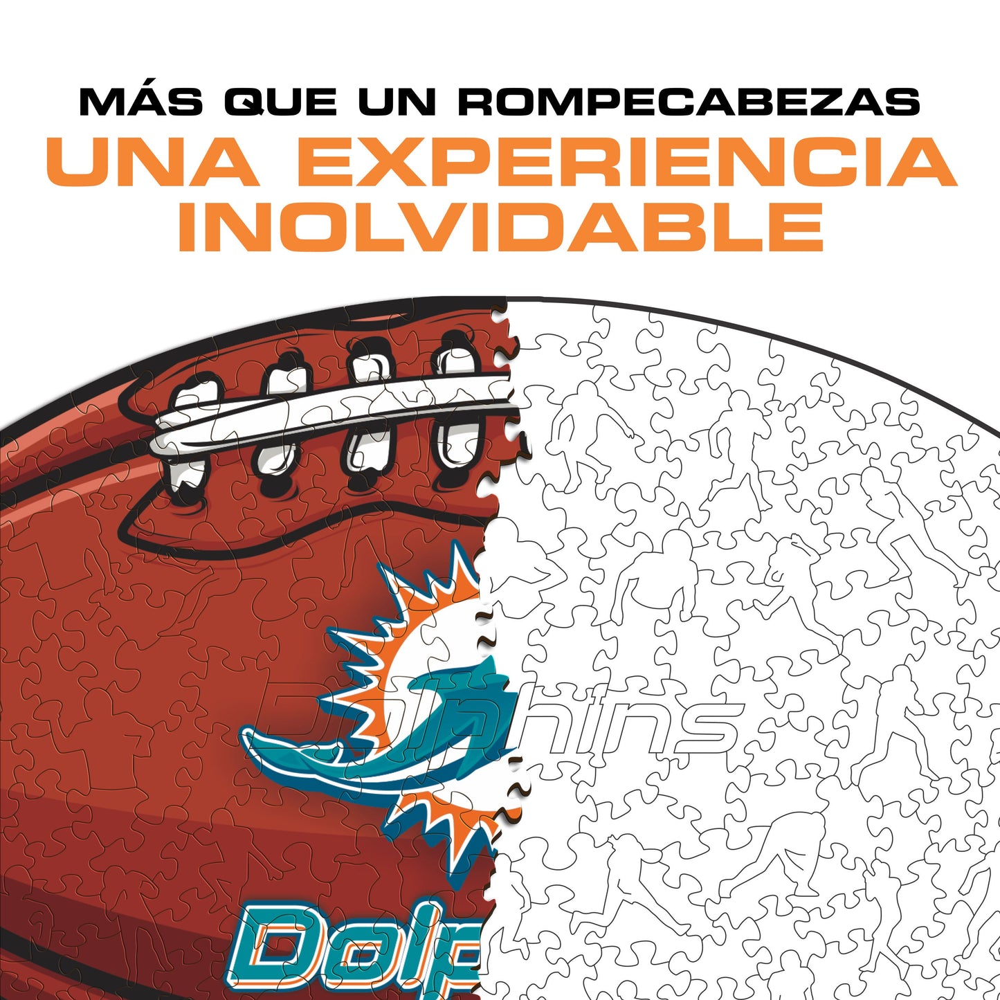 Miami Dolphins™ - Rompecabezas de Madera
